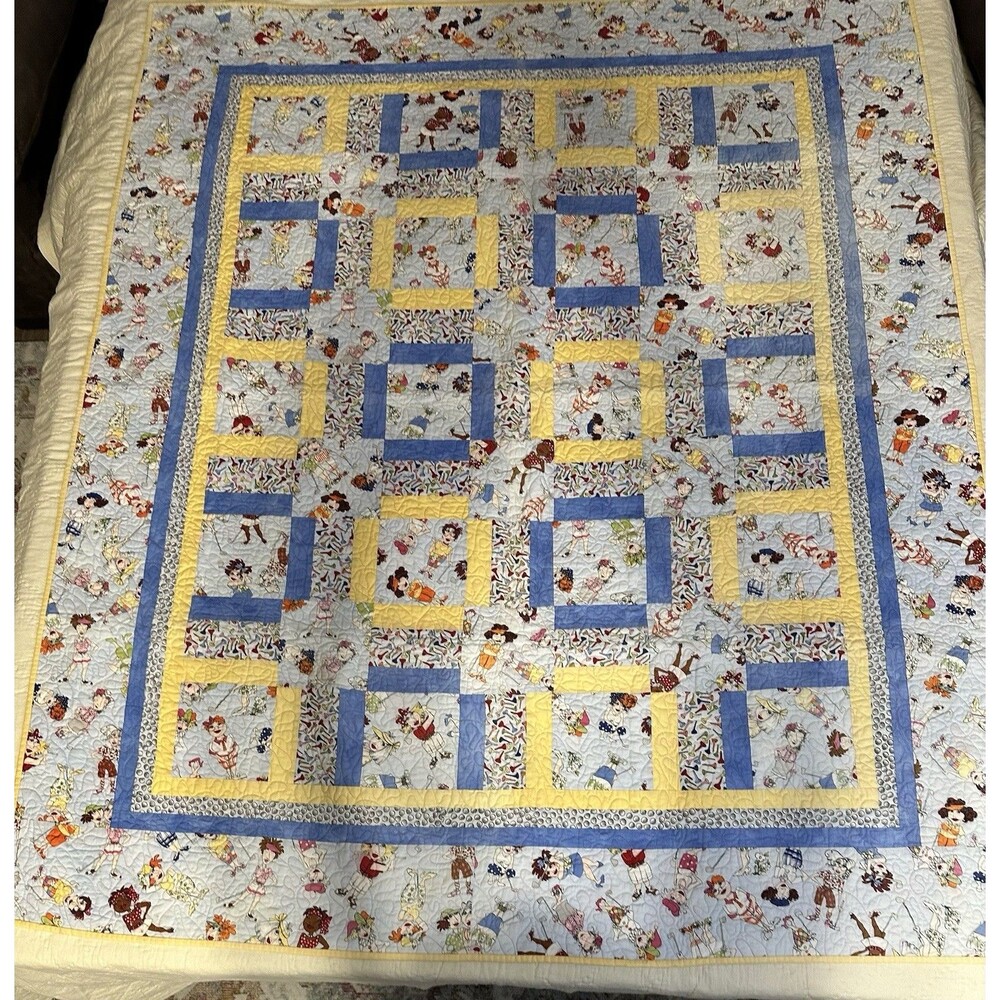 Quilt Handmade in 2007 Women's Golf Theme 52.5 in x 62.5 in